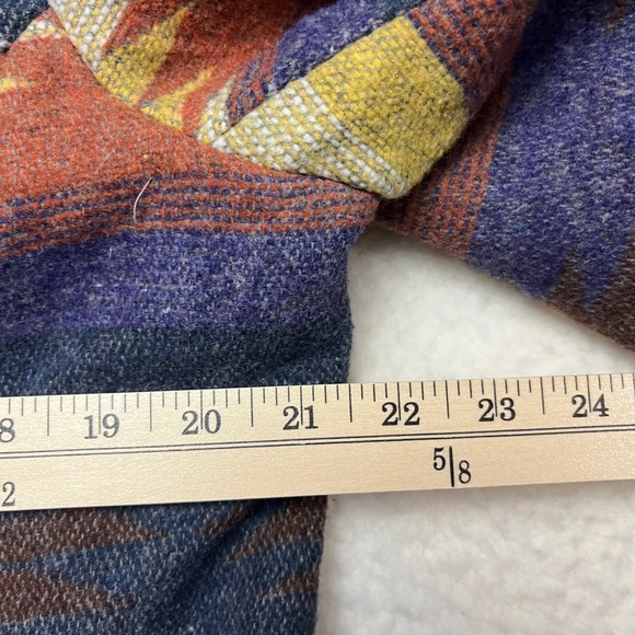 Mossimo Supply Co Jacket Womens XL Multicolor Aztec Southwestern Hooded Belted - Picture 4 of 8